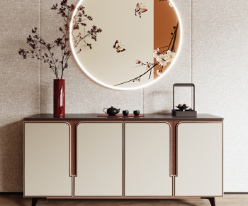 New Chinese Style Entrance Cabinet-ID:525372985