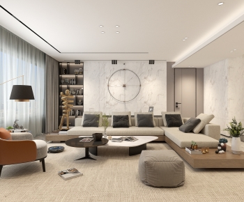 Modern A Living Room-ID:764722115