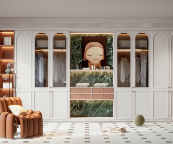 French Style Clothes Storage Area-ID:619038118
