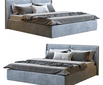 Modern Double Bed-ID:373410948