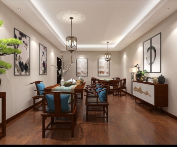 New Chinese Style Tea House-ID:533499748