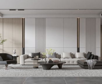 Modern A Living Room-ID:991036895