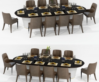 Modern Dining Table And Chairs-ID:285717012