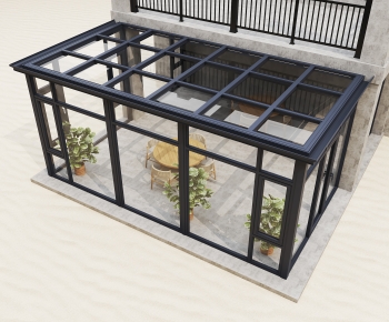 Modern Glass Sun Room-ID:906639109