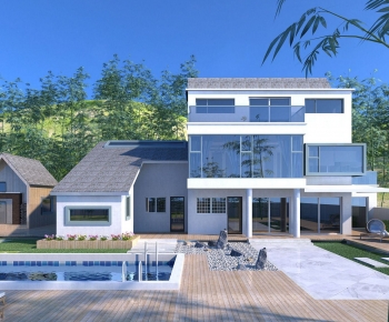 New Chinese Style Residential Building-ID:895971063