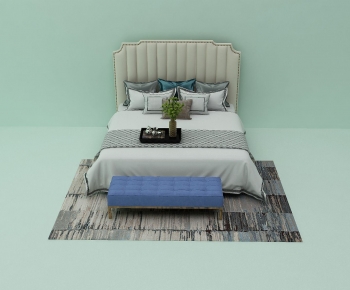 Modern Double Bed-ID:942080024