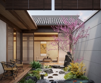 New Chinese Style Courtyard/landscape-ID:982677945