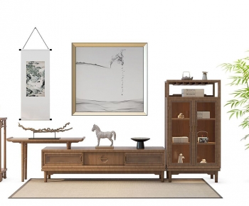 New Chinese Style TV Cabinet-ID:950334077