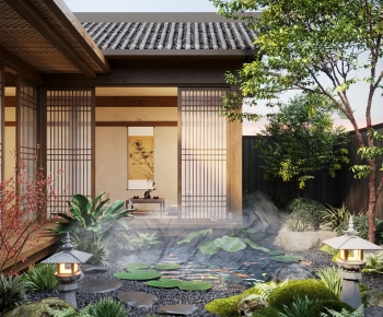 New Chinese Style Courtyard/landscape-ID:359488017
