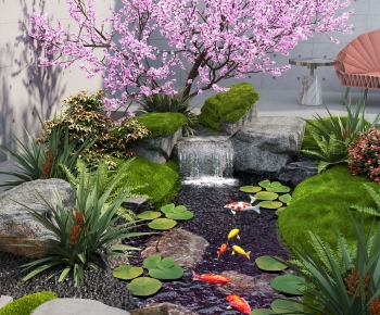 Modern Rockery Waterscape-ID:321773057