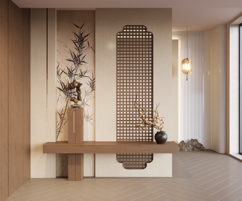 New Chinese Style Hallway-ID:344234947