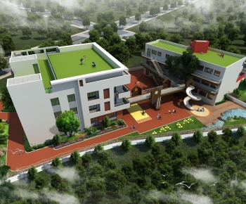 Modern Architectural Bird's-eye View Planning-ID:905716903