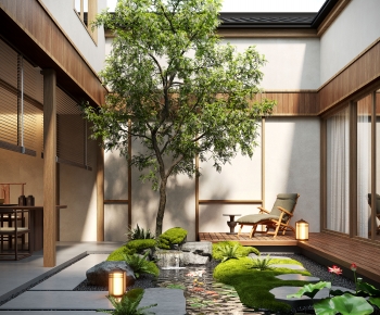 New Chinese Style Courtyard/landscape-ID:745563986