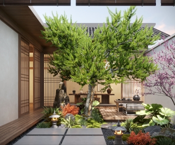 New Chinese Style Courtyard/landscape-ID:722661024