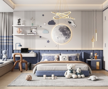 Modern Boy's Room And Son's Room-ID:138309025