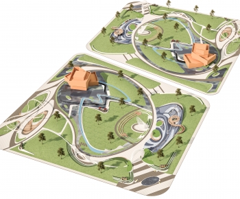 Modern Park Landscape-ID:577527059