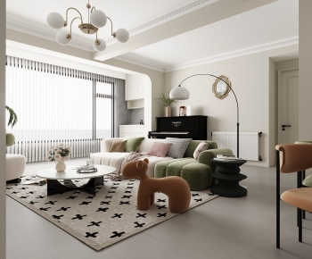 French Style A Living Room-ID:463057999
