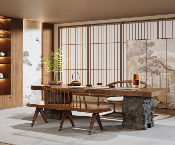 New Chinese Style Tea House-ID:671964883