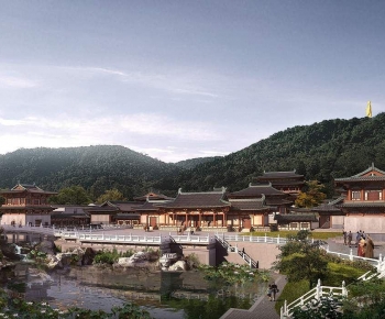 Chinese Style Ancient Architectural Buildings-ID:583981043