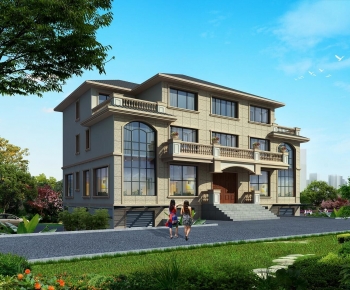 Modern Villa Appearance-ID:520517112