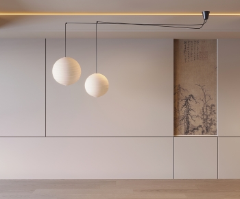 New Chinese Style TV Wall-ID:887844096