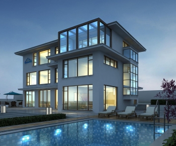 Modern Residential Building-ID:267040971