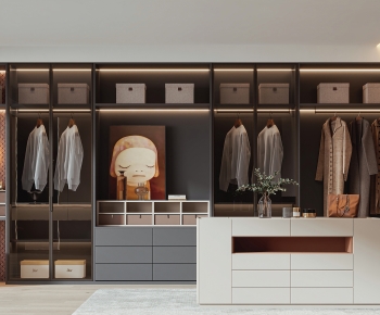Modern Clothes Storage Area-ID:396668918