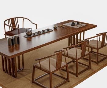 New Chinese Style Tea Tables And Chairs-ID:425787935