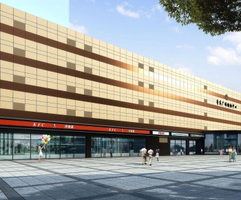 Modern Appearance Of Commercial Building-ID:513112079