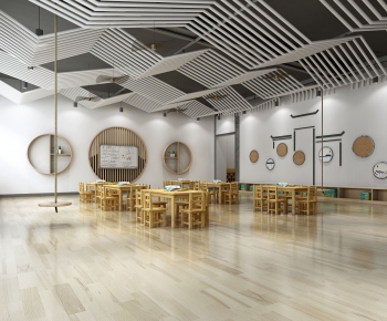 New Chinese Style Kindergarten Classrooms-ID:377336031