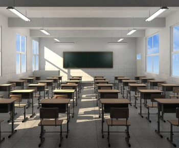 Modern School Classrooms-ID:713061095