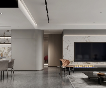 Modern A Living Room-ID:933794985