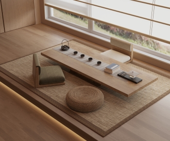 Japanese Style Tea Tables And Chairs-ID:245111947