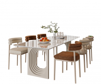 Modern Dining Table And Chairs-ID:649365909
