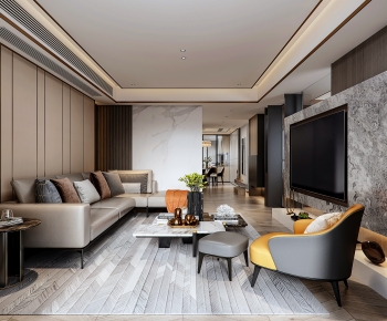 Modern A Living Room-ID:282334094
