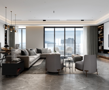 Modern A Living Room-ID:385122062