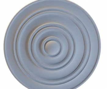 European Style Plaster Carved Top Plate-ID:614223001