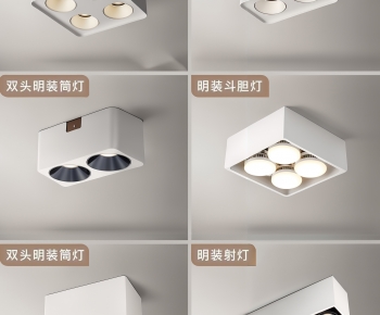现代筒灯射灯组合-ID:518429997