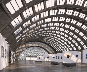 Modern Exhibition Hall-ID:373652947