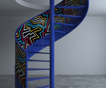 Modern Rotating Staircase-ID:610865128