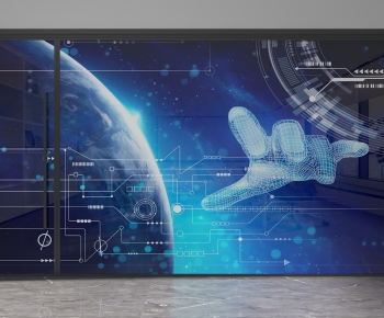 Modern Glass Screen Partition-ID:217364071