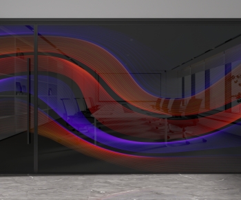 Modern Glass Screen Partition-ID:783530007