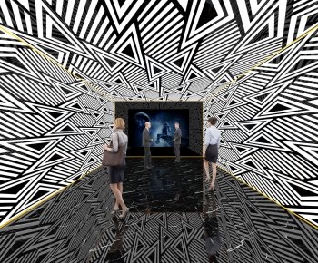 Modern Exhibition Hall-ID:924505958