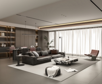 Modern A Living Room-ID:504455094