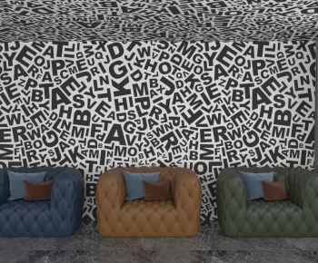 Modern Single Sofa-ID:830461983