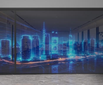 Modern Glass Screen Partition-ID:300463912