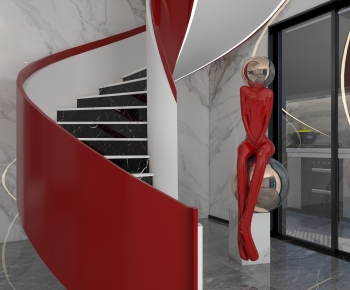 Modern Rotating Staircase-ID:955182089