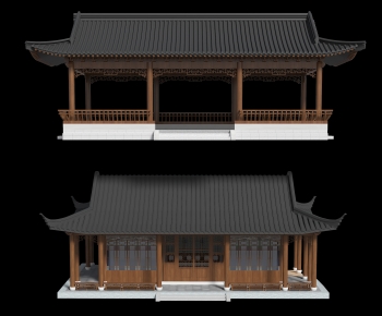 Chinese Style Ancient Architectural Buildings-ID:821790779