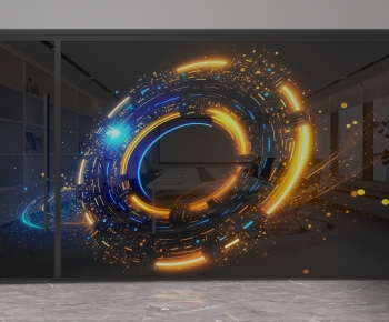 Modern Glass Screen Partition-ID:771415004