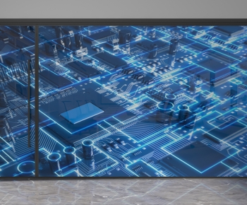 Modern Glass Screen Partition-ID:828181038